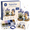 A box set of Aquarius DIY beaded garden kit with beads, a flower, and a step-by-step guide.