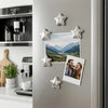 Star-Shaped Magnetic Photo Clips for Fridge and Notice Boards