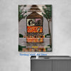 Album cover art print for Suicideboys Long Term Effects of Suffering featuring a wooden box structure and abstract colors