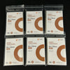 A pack of 50 Crystal Clear Protective Card Sleeves in brown cardboard sleeves with a white label and gold foil text.
