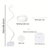 Adjustable balloon arch kit including a white bending tube, holder, base, and water-filled bag
