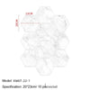 Hexagon Peel-and-Stick Wall & Floor Tiles