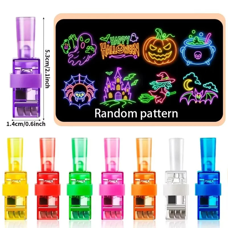 Halloween LED Finger Lights - Glow in the Dark Party Favors