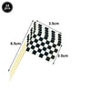 Checkered Racing Flag Toothpicks for Cupcakes & Party Decor