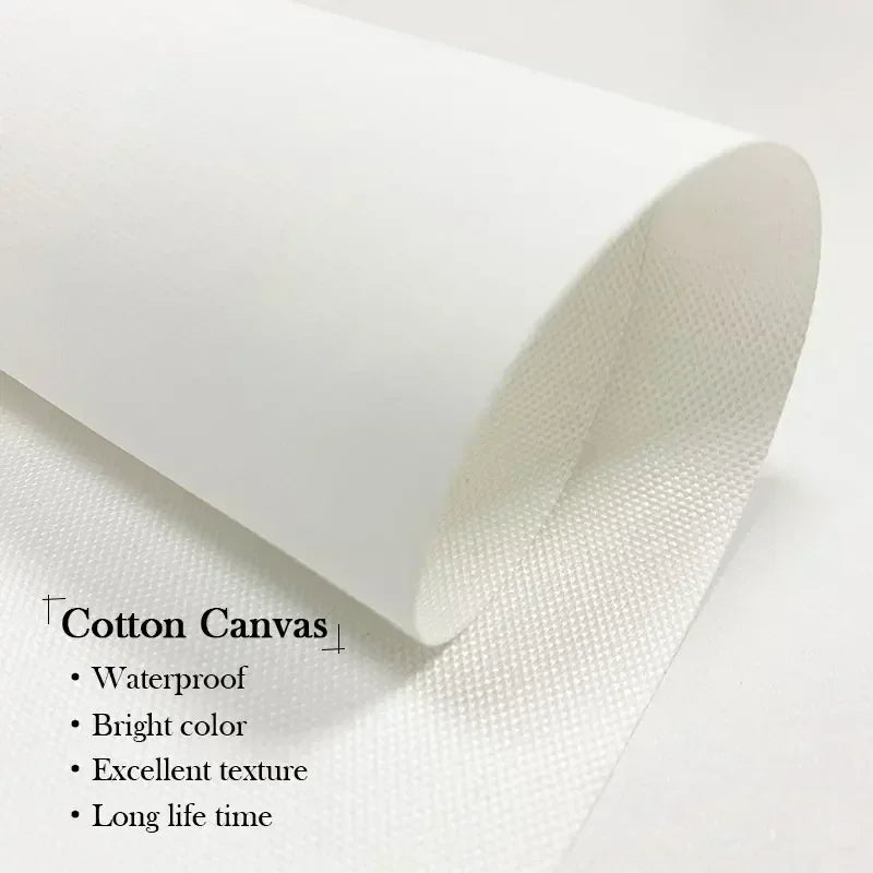 Rolle weißer Baumwollcanvasmaterial mit Textur und wasserdichten Eigenschaften