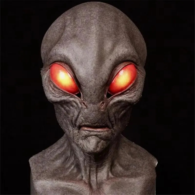 UFO Alien Latex Mask for Halloween Cosplay