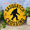 Vintage Bigfoot 8x8 Tin Sign for Wall Decor