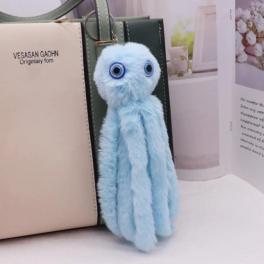 Plush Octopus Keychain Pendant