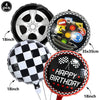 Race Car Birthday Party Balloon Decoration Set with Traffic Lights, Cones & Checkered Flags