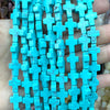 Natural Stone Cross Beads for Jewelry Making