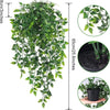Artificial ivy garland with pot for home and event decor, featuring lush green foliage.