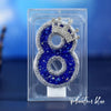 Blue Crown Number Birthday Candle