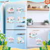 A set of magnetic cruise door decorations featuring friends and cruise themes for marine-themed decor