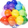 A colorful balloon garland set featuring matte latex balloons in shades of pink, purple, and blue.
