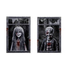 Scary Halloween Window Cover Set with Blood-Themed Design