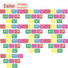 A collection of 10 sets of colorful papel picado bunting banners for Mexican celebrations.