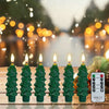 Christmas Tree LED Taper Candles with Remote Control and Timer