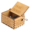Retro Hand-Cranked Wooden Music Box