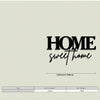 Black text reads HOME sweet home with size specifications 12 inch or 30 cm