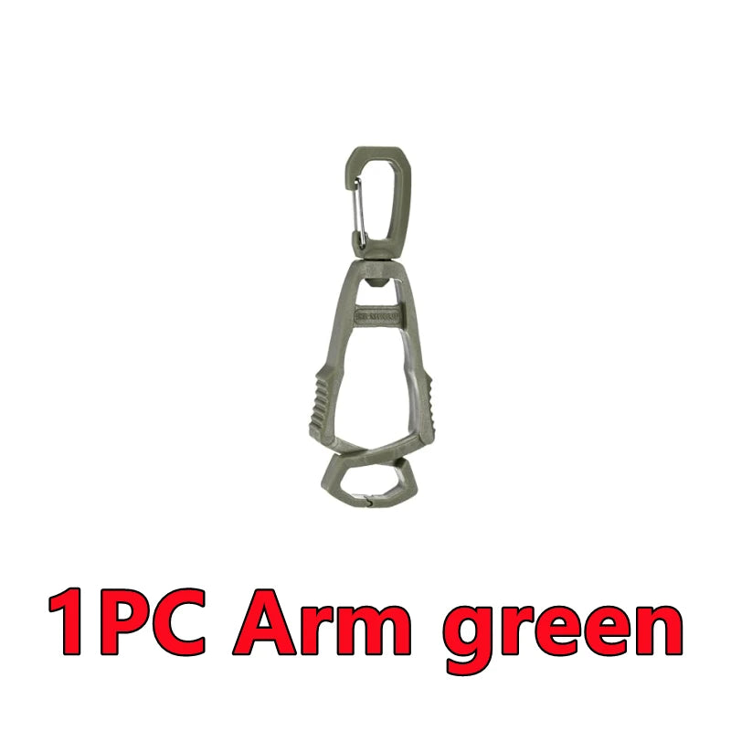 One piece green arm clip holder for durable gloves