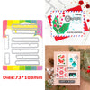 A set of floral love words stencils and stamps for DIY scrapbooking featuring seasonal greetings and holiday designs.