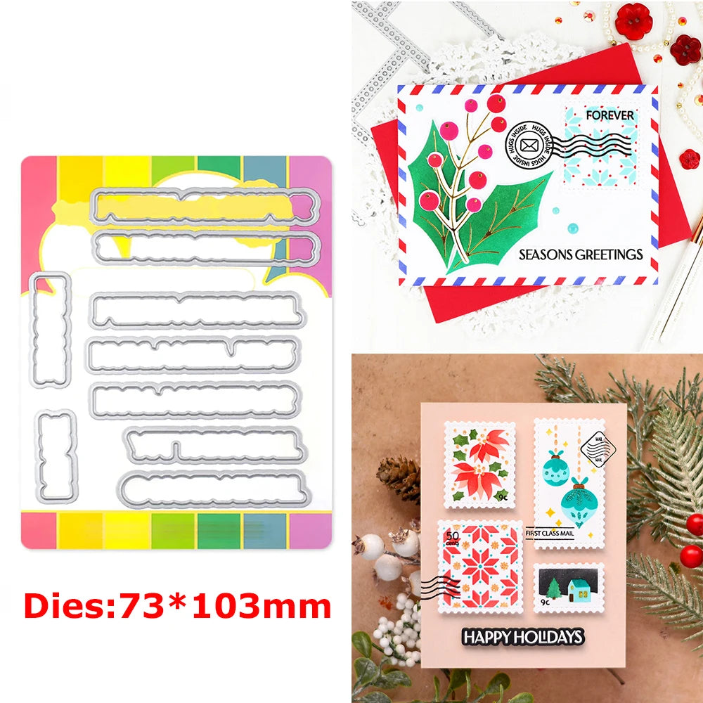 A set of floral love words stencils and stamps for DIY scrapbooking featuring seasonal greetings and holiday designs.