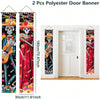 Day of the Dead Sugar Skull Door Banners – Set of 2