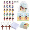 Mini Jesus Doll Set with Crucifix Pendant – Bulk Pack for Events