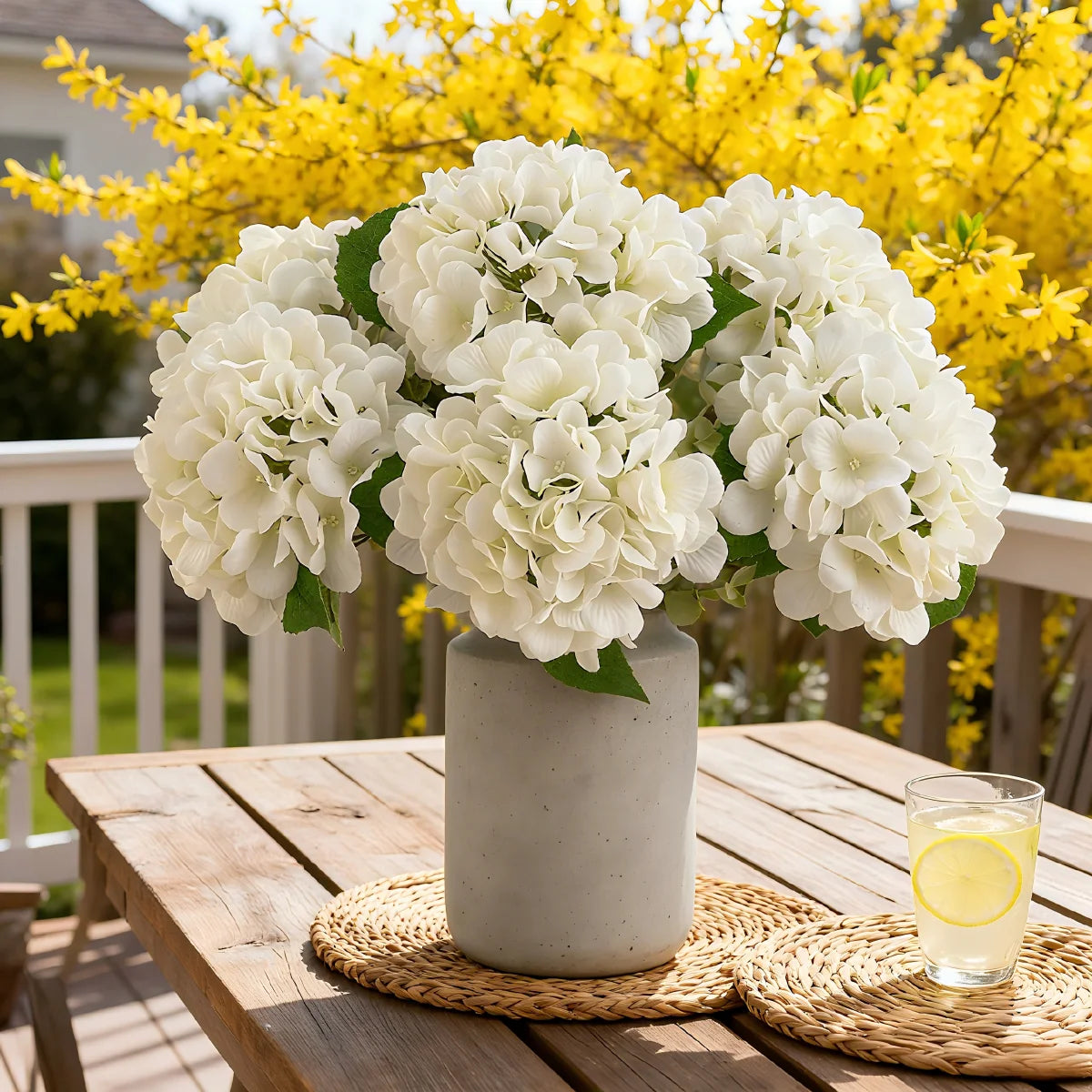 Artificial Hydrangea Stem for Weddings & Home Decor