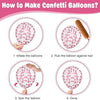 Pink Bow Foil Balloons for Party Decorations (30 Pack)