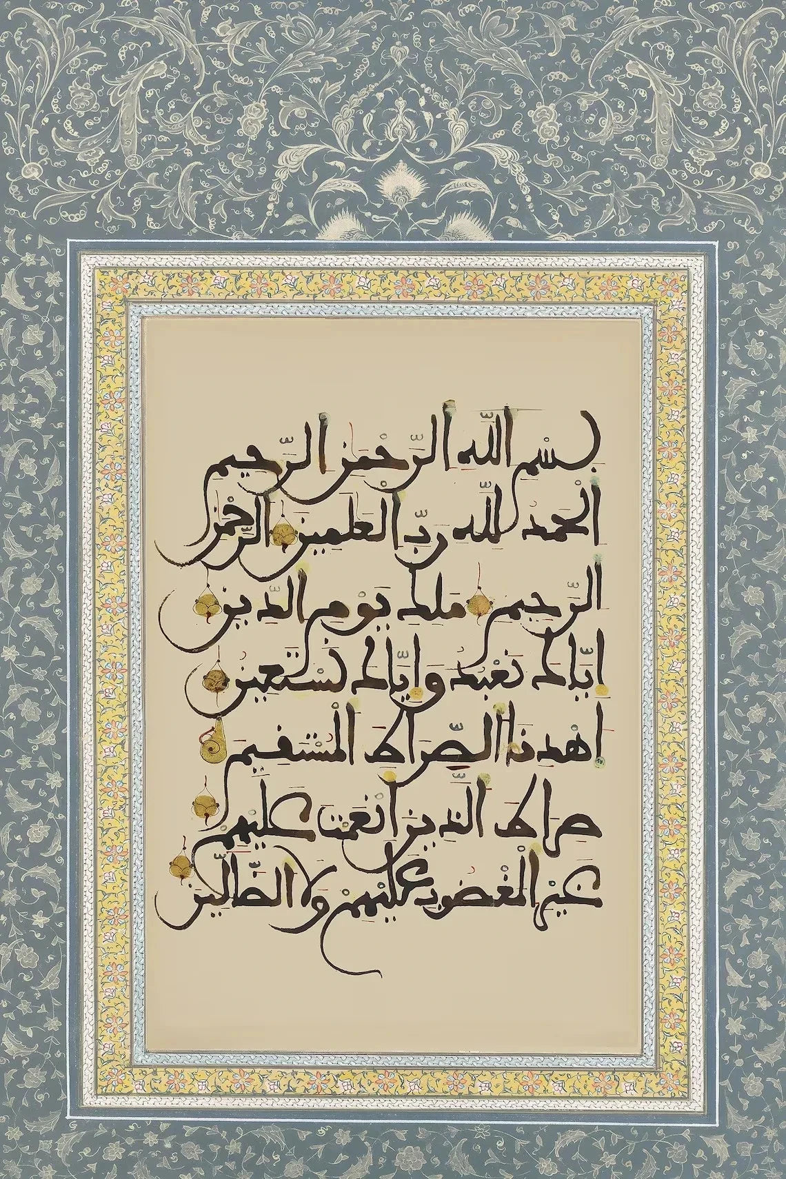 Vintage Islamic Geometry Wall Art Print