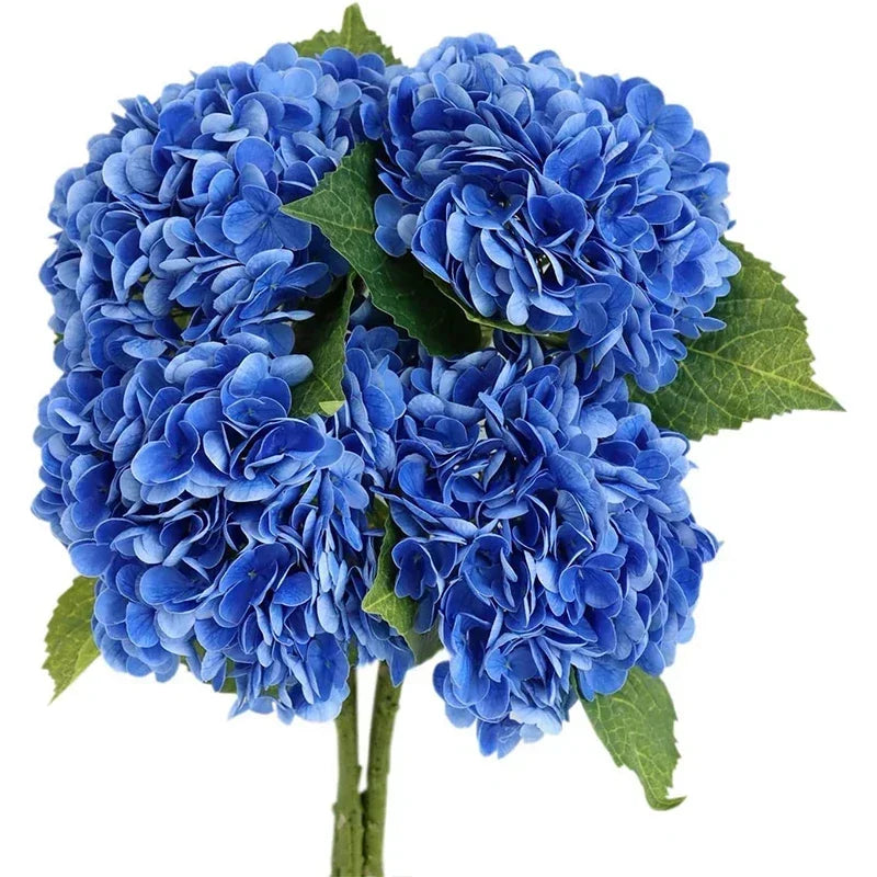 Lifelike Latex Hydrangea Stems for Weddings & Home Decor (Set of 4)