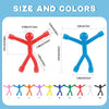 A set of colorful, hand-shaped fridge magnets in various colors and sizes.