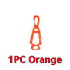 One piece orange durable glove clip holder with 360 degree rotation.