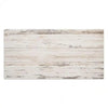 A weathered white wooden sign with distressed texture and light gray accents for home decor.