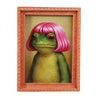 Whimsical Frog Wooden Fridge Magnets with Retro Charm