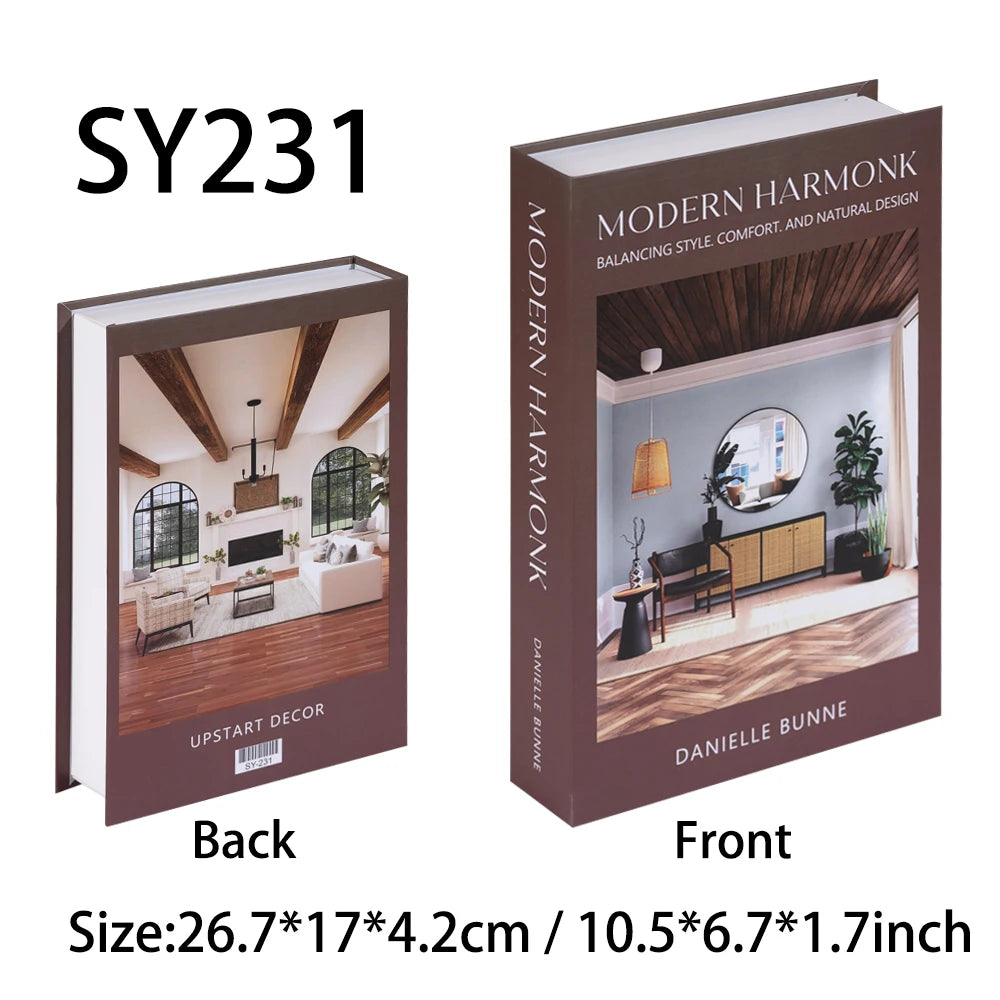 A modern book titled Modern Harmonk by Danielle Bunne shown from the back and front.