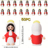 50 pieces of white and red mini Virgin Mary statues for religious decor