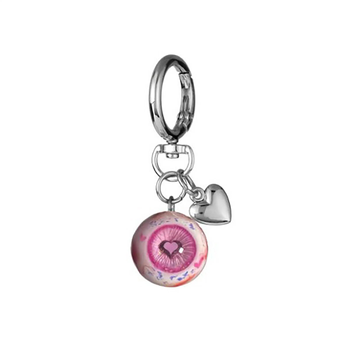 Glow-in-the-Dark Gothic Eyeball Keychain