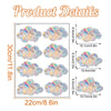 A set of rainbow suncatcher window stickers featuring cat and butterfly designs in various sizes.