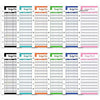 A6 PU Leather Budget Planner Binder with cash envelopes and expense sheets in various colors