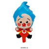 Blue inflatable clown decoration for a birthday party