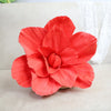 A vibrant red foam rose flower in full bloom, used for wedding and party decoration.