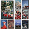 A collage of vintage Formula 1 racing images featuring Marlboro branding and race cars.