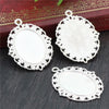 Vintage Style Cameo Pendant Bases with Ornate Gold or Silver Finish