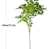 Artificial maple tree with silk leaves, 140cm tall, shown without a pot.