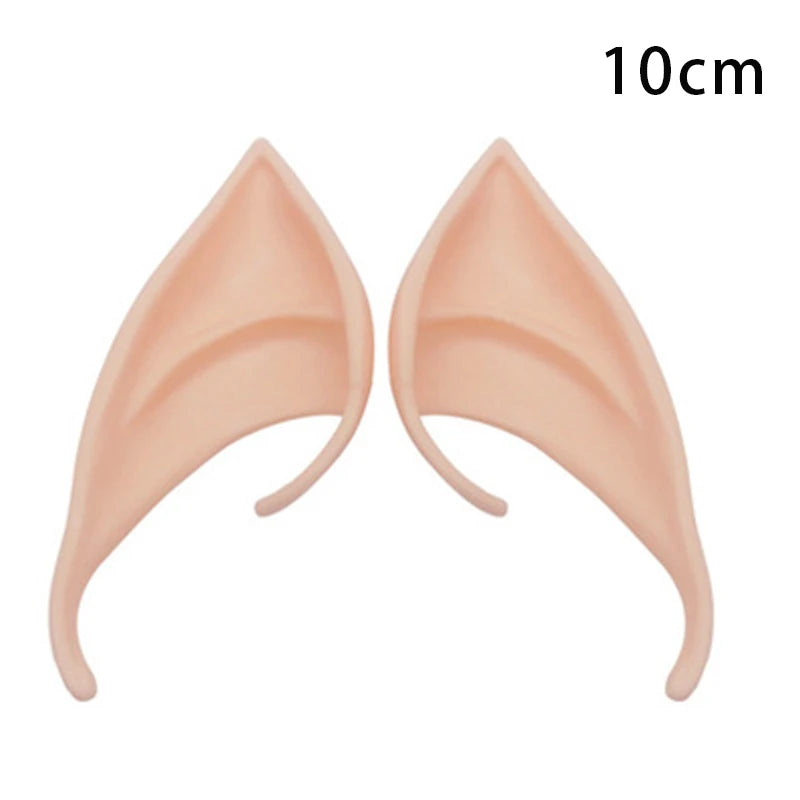 A pair of realistic, light pink latex elf ears for cosplay and costume parties.