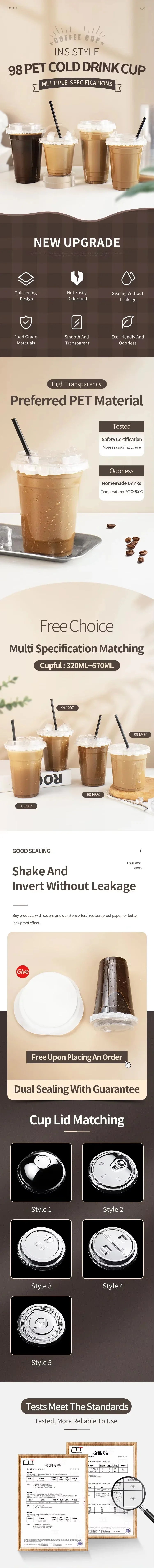 A set of eco-friendly disposable plastic cups with straws shown in various shades and styles.