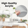 Clear acrylic cap storage rack with protective film design for anti-scratch use