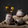 Mottled Ceramic Flower Vase – Antique Style Home Decor